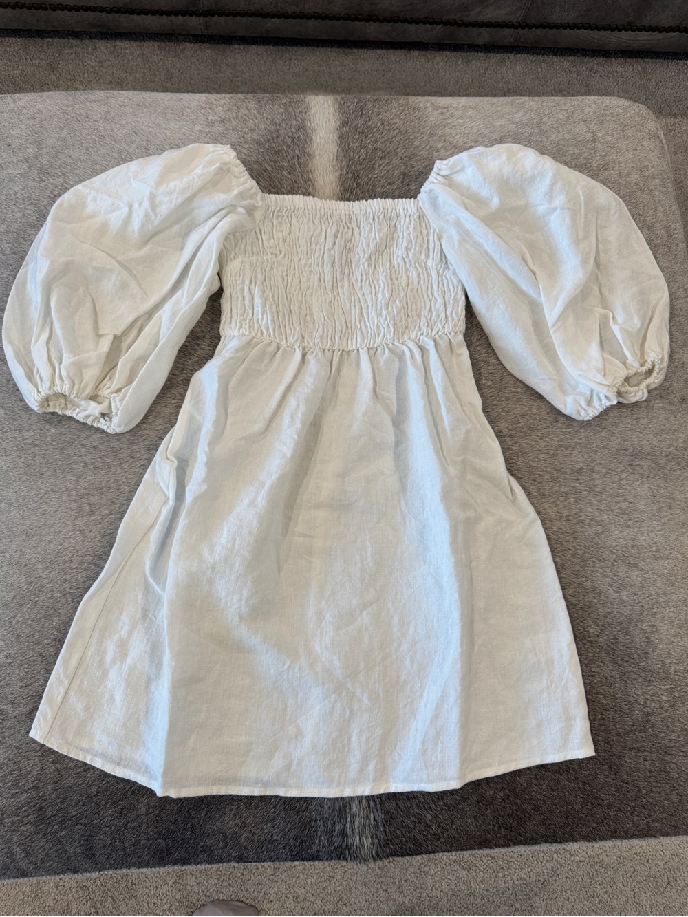 Tuckernuck Puff Sleeve Smocked Dress